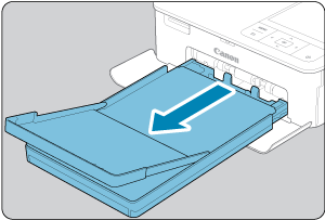 Papierkassette herausnehmen